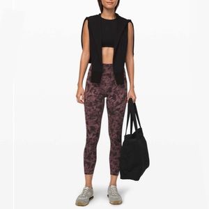 *NWT❗️Lululemon Align Mini Dusk Floral Antique Bark Black 25” Pant